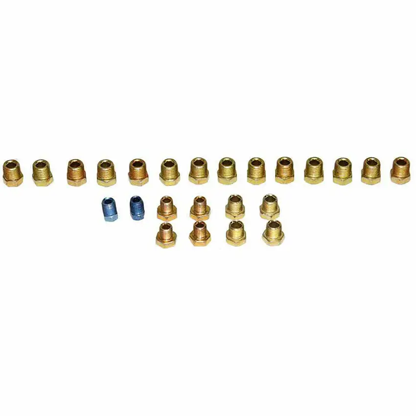 Fits 99-06 Full Size GM Truck & SUV Brake Tube Fitting Kit; 24 count-MFS0001