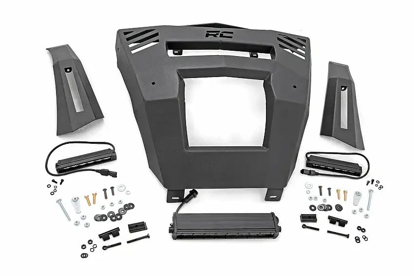 Fits Can-Am Defender HD 8/9/10 LED Light Bumper Mount 12" and 6" Pair 97069