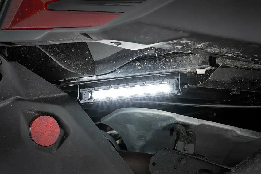 Fits Can-Am Maverick X3 LED Light Tail Light Mount 6" Black Slimline Pair 97026