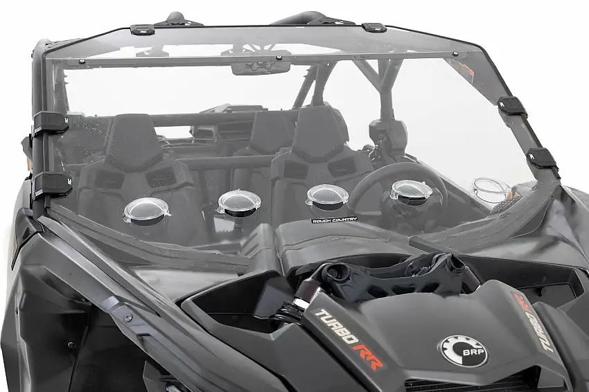 Fits Can-Am Maverick X3 Vented Full Windshield; Scratch Resistant; 98272030