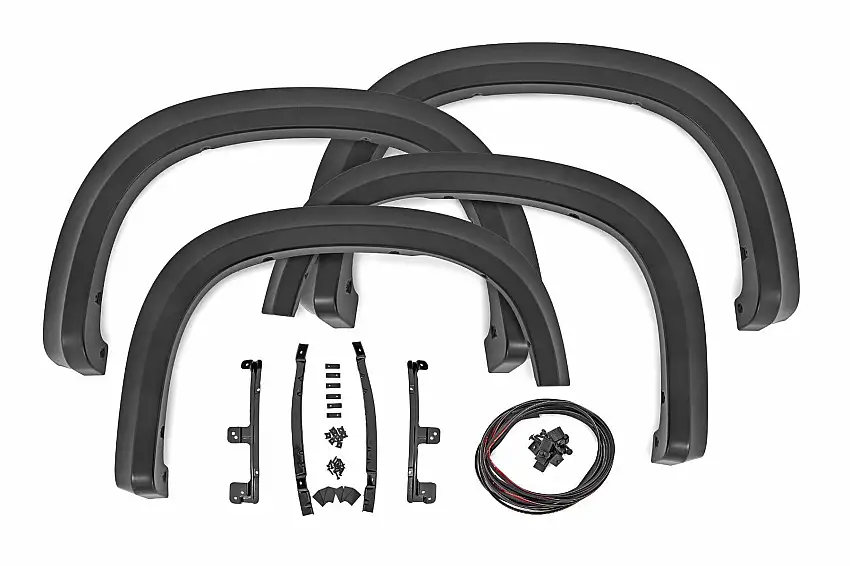 Fits Chevy Silverado 1500 (2019-2024) Fender Flares Sport GBA Black S-C12210-GBA