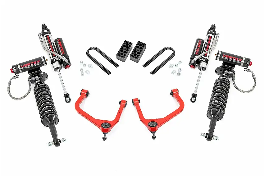 Fits Chevy Silverado 1500 (22-24) 3.5" Lift Kit Vertex Rear Mono Leaf 28250RED