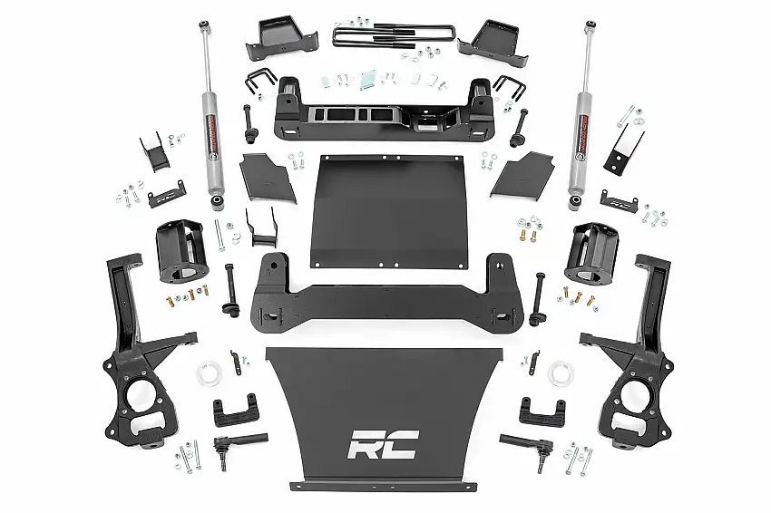 Fits Chevy Silverado 1500 2WD/4WD (2019-2024) 6 Inch Lift Kit; 21731