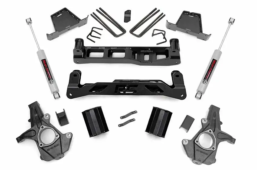 Fits Chevy Silverado & GMC Sierra 1500 2WD (2007-2013) 7.5 Inch Lift Kit; 26330