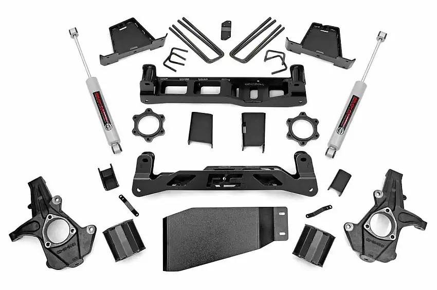Fits Chevy Silverado & GMC Sierra 1500 4WD (2007-2013) 6 Inch Lift Kit; 23630