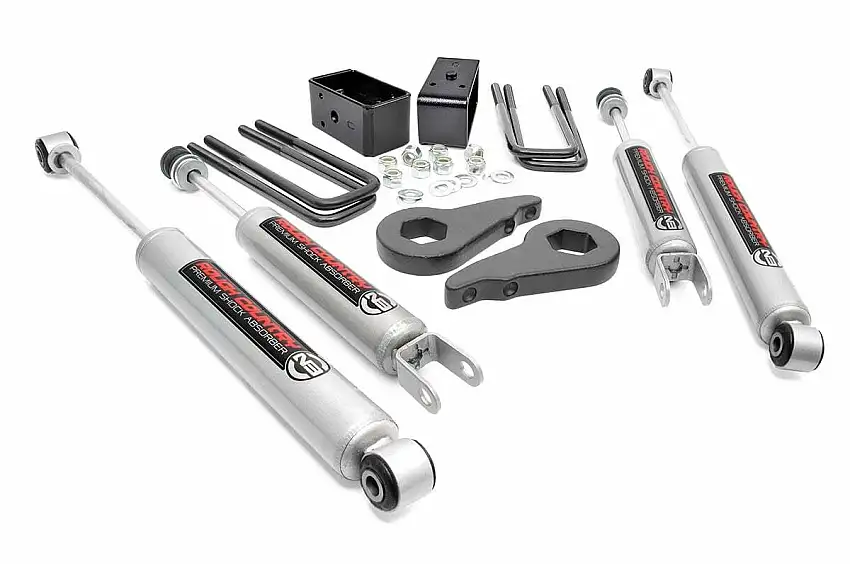 Fits Chevy/GMC 1500 (99-06 & Classic) 1.5-2 Inch Lift Kit; N3 Shocks; 28330
