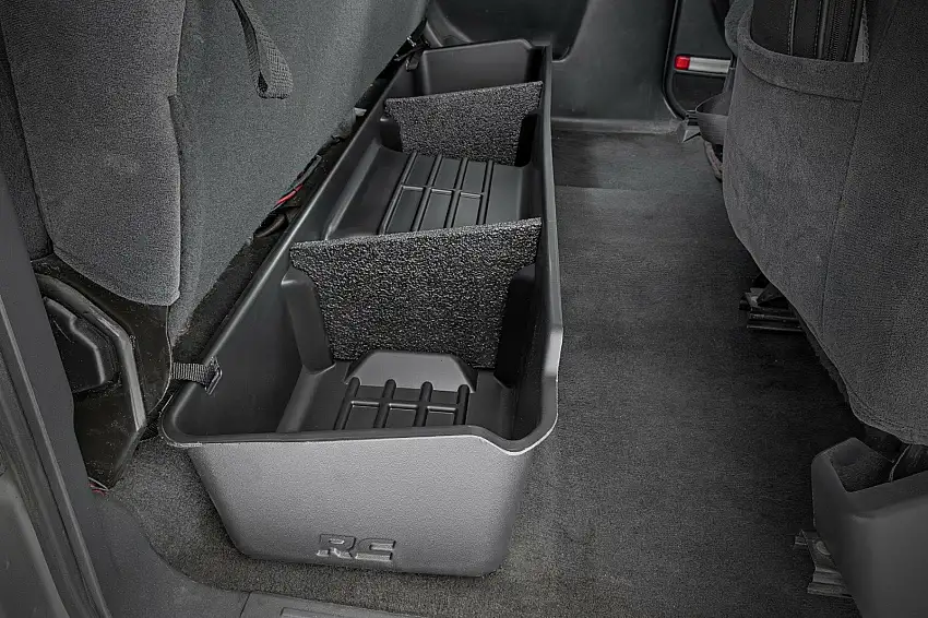 Fits Chevy/GMC 1500 (99-06 & Classic) Under Seat Storage; Extended Cab; RC09021