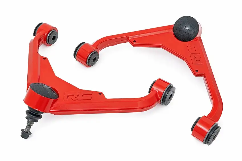 Fits Chevy/GMC 2500HD (01-10) Red Forged Upper Control Arms; 3 Inch Lift 1859RED