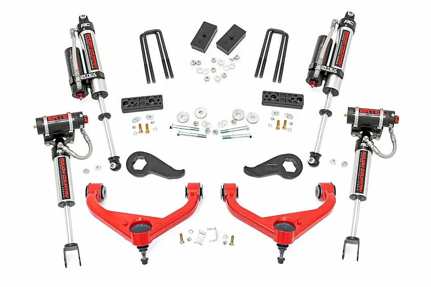 Fits Chevy/GMC 2500HD 2&4WD (20-24) 3" Lift Kit; Vertex; w/ Overloads; 97750RED