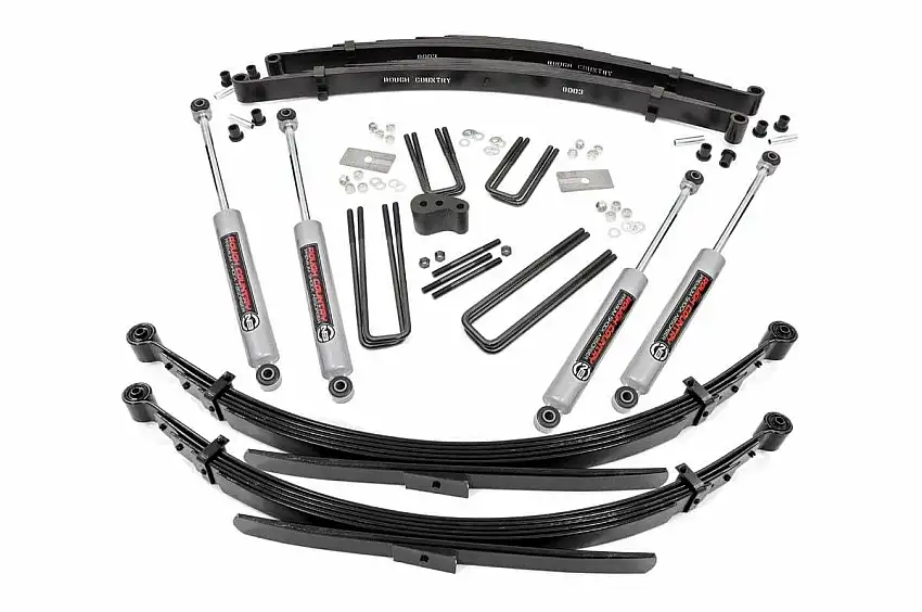 Fits Dodge W100 Truck/W200 Truck 4WD (1974-1977) 4" Lift Kit Rear Springs 335.2