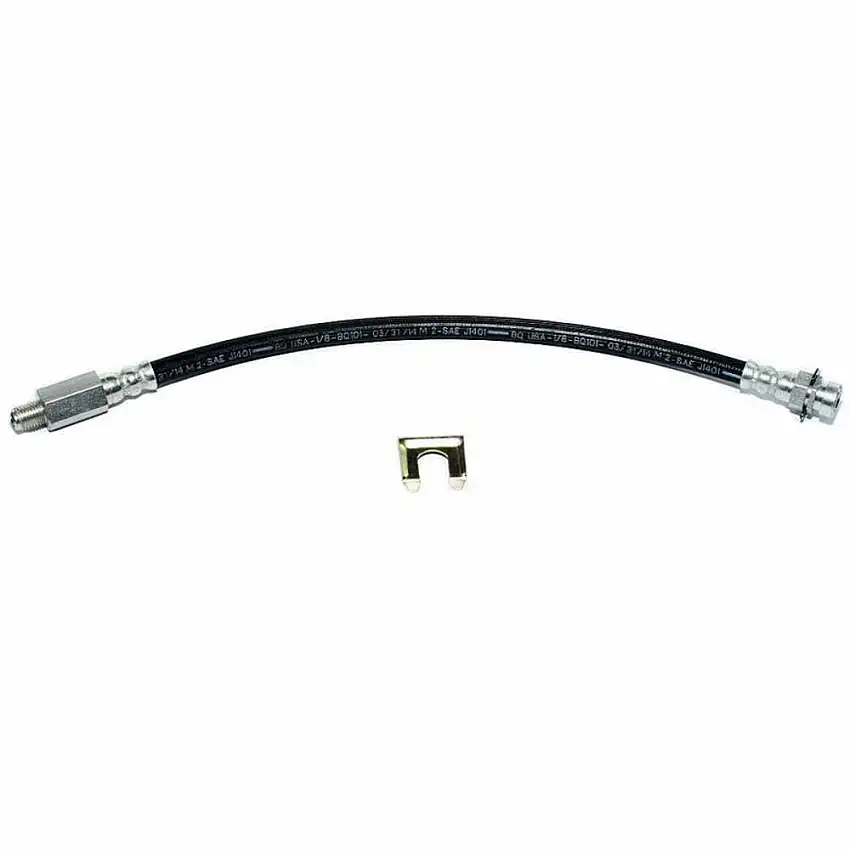Fits Fits Various Models, Front & Rear, Brake Hose; Rubber-HSP1502OM