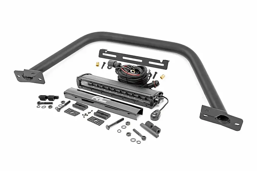 Fits Ford Bronco(21-24) Safari Bar 12" LED Light Bar Black Single Steel 51116