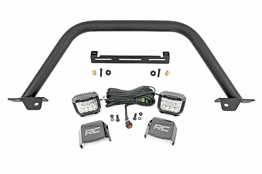 Fits Ford Bronco (21-24) Safari Bar; 3" OSRAM (Pair); Wide; Steel; 51114