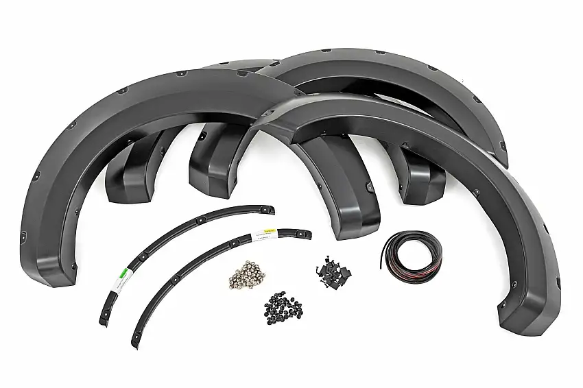 Fits Ford F-250 SD (17-22) Pocket Fender Flares G1 Absolute Black F-F21112-G1