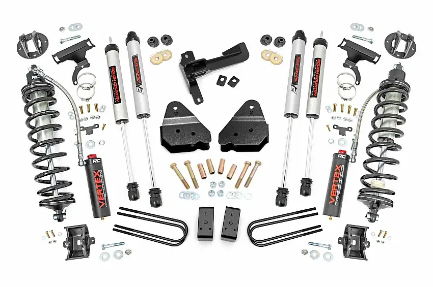 Fits Ford F-250 SD 4WD (2005-2007) 3" Lift Kit; Coilover Conversion; 48657