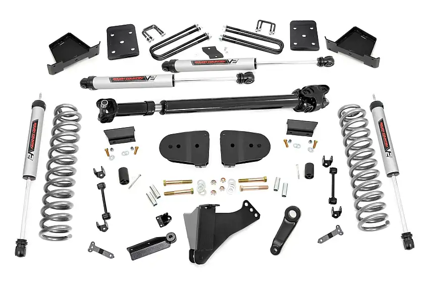 Fits Ford F-250/F-350 SD (2023) 6" Lift Kit; Diesel; OVLD; D/S; V2; 43871