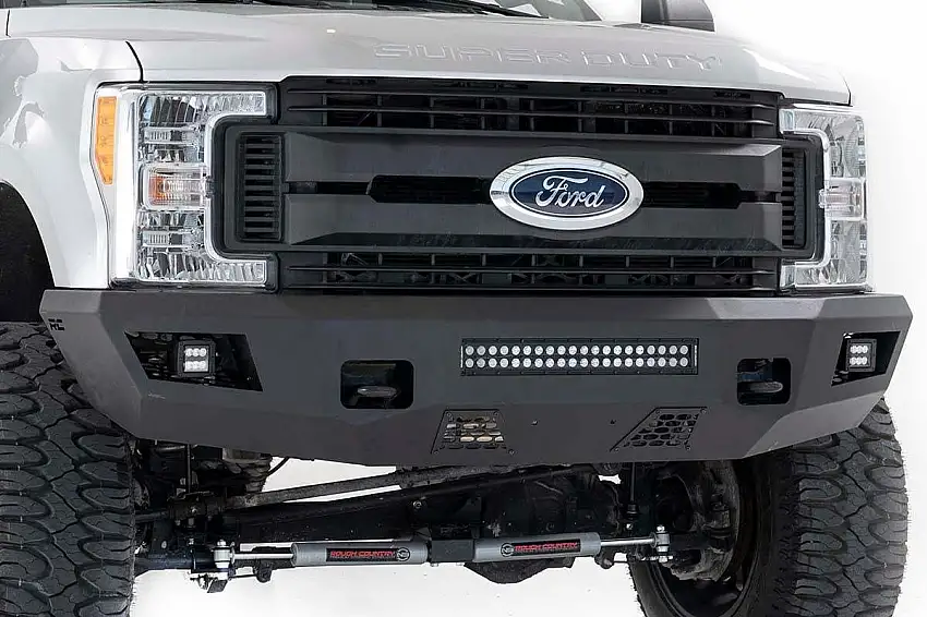 Fits Ford F-250/F-350 Super Duty 2WD/4WD (2017-2022) Front Bumper; 10787