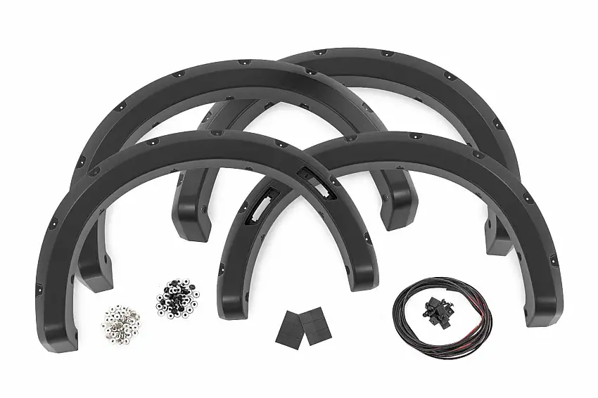 Fits Ford Ranger 2&4WD (2024) Pocket Fender Flares; YZ Oxford White; F-F12401-YZ