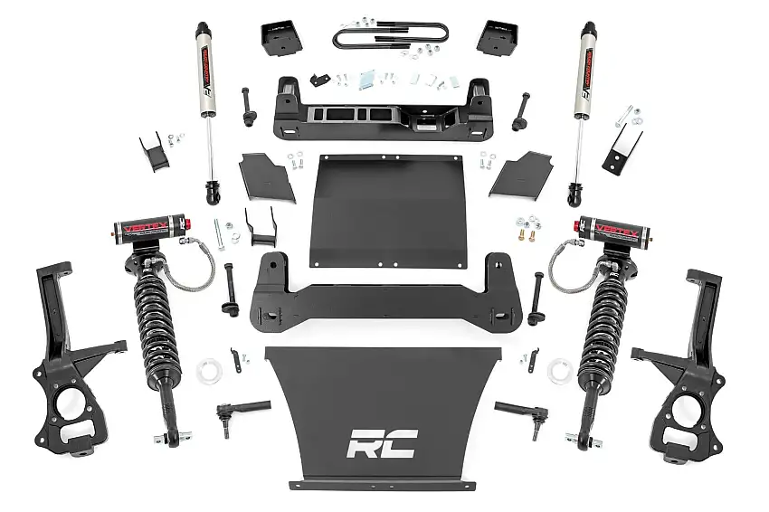 Fits GMC Sierra 1500 2&4WD (19-24) 6" Lift Kit; Mono Leaf Rear; Vertex/V2; 26657