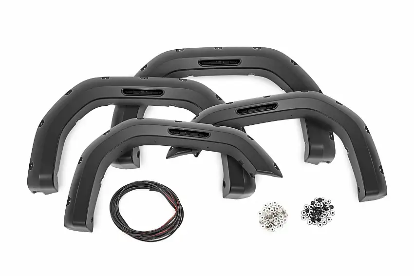 Fits GMC Sierra 2500 HD/Sierra 3500 HD(20-24) Pocket Fender Flare F-G12011A-GB8