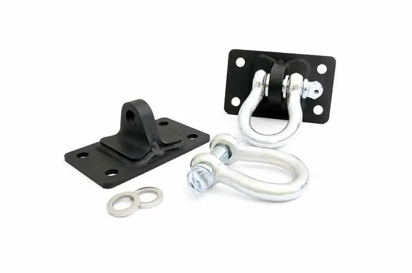 Fits Jeep Wrangler JK(07-18) D Ring Shackles & Mounts Stubby Winch Bumpers 1046