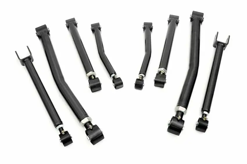 Fits Jeep Wrangler JK (07-18) X-Flex Control Arms; Complete Set; 11300