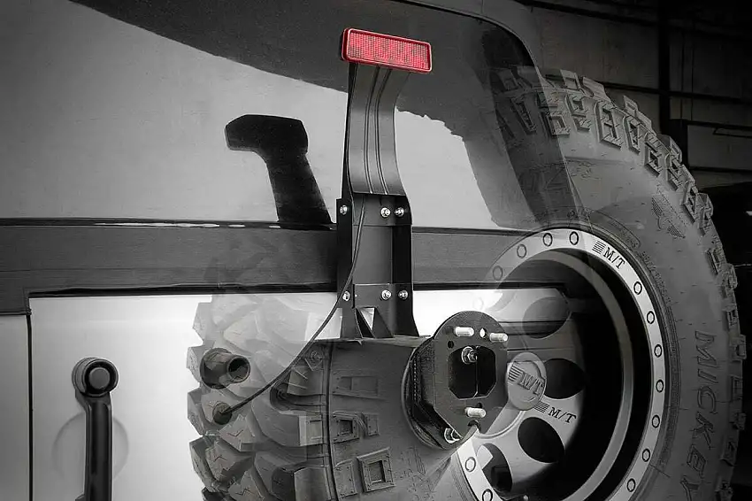 Fits Jeep Wrangler JK (2007-2018) 3rd Brake Light Extension; 1171