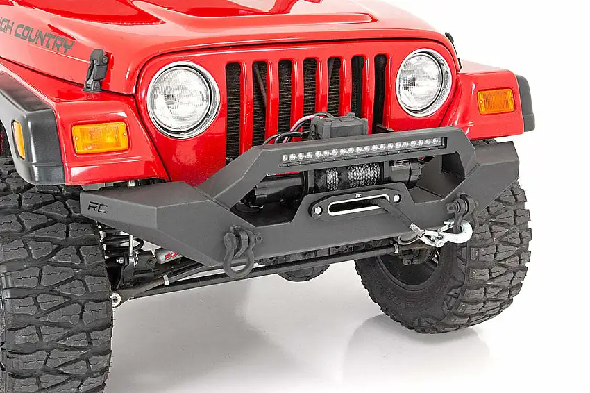 Fits Jeep Wrangler TJ (97-06) (04-06) Front Bumper; Rock Crawler; 10595