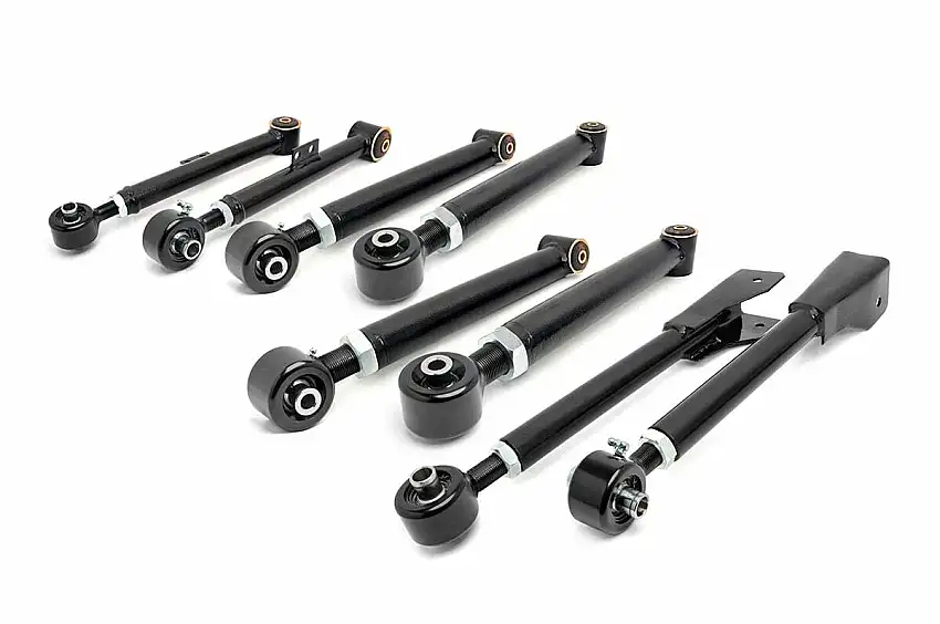 Fits Jeep Wrangler TJ (97-06) (04-06) X-Flex Control Arms; Complete Set; 11470