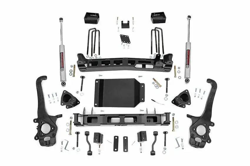 Fits Nissan Titan 2WD/4WD (2004-2015) 4 Inch Lift Kit; 874.2