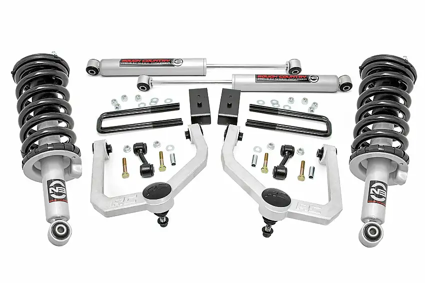 Fits Nissan Titan 4WD (2017-2024) 3 Inch Lift Kit; N3 Struts & Shocks; 83431