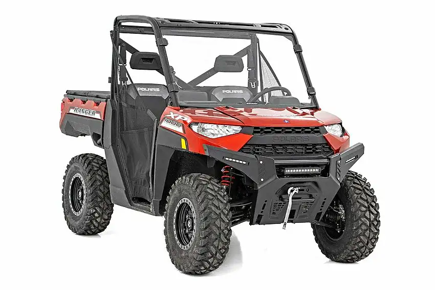 Fits Polaris Ranger Crew XP 1000 Winch Mount; 93036