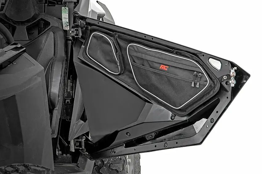 Fits Polaris RZR PRO Storage Bags; Front Door; 93070