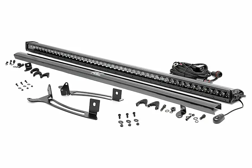 Fits Polaris Xpedition ADV-5 50" Single Row Light Mount Front Black Series 93192