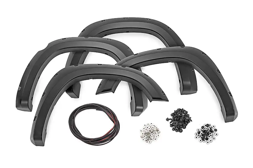 Fits Ram 1500(2019-24) Pocket Fender Flares PGZ Black Forest Green F-D10914A-PGZ
