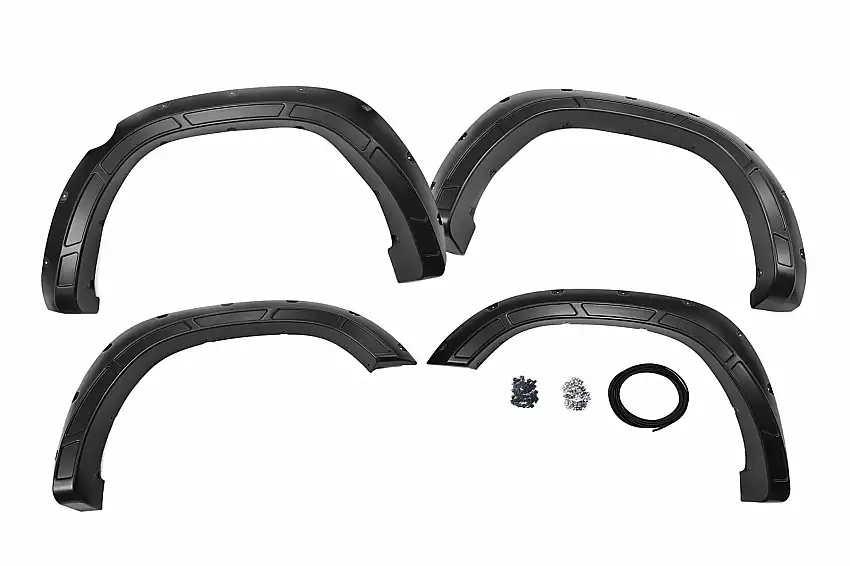 Fits Ram 1500 2&4WD (2019-2024) Fender Flares Defender PRD Deep Red A-D10914-PRD