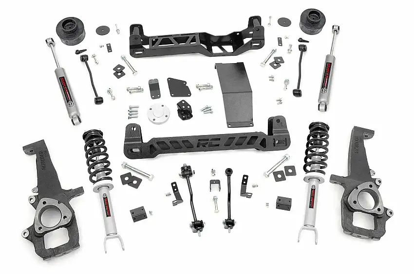 Fits Ram 1500 4WD (2012-2018 & Classic) 4 Inch Lift Kit; N3 Struts; 33332