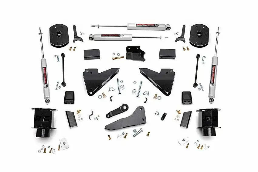 Fits Ram 2500 4WD (2014-2018) 5 Inch Lift Kit; FR Spacer; Radius Arm Drop; 35720