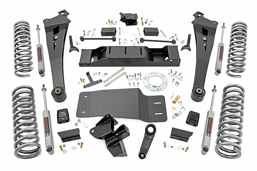 Fits Ram 2500 4WD (2019-2024) 5 Inch Lift Kit; Dual Rate Coils; Non-AISIN; 38330