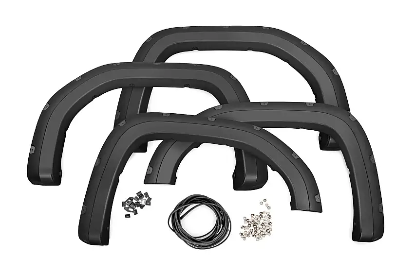 Fits Sierra 1500(19-24) Pocket Fender Flare GAN Silver Metallic F-C11950A-GAN