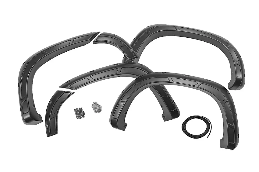 Fits Silverado 1500(19-24) Fender Flares Defender GAZ Summit White A-C12211-GAZ