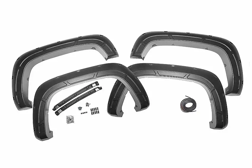 Fits Silverado 2500 HD/3500 HD(20-24) Fender Flare Defender Black A-C12011-GBA