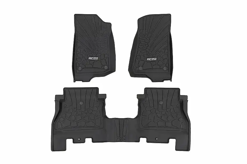 Fits Wrangler Unlimited 4WD(2018-24) Flex-Fit Floor Mats FR & RR 4 Door FF-60112