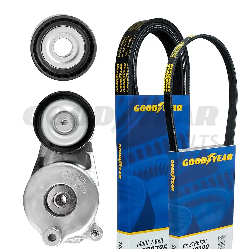 Freightliner,MercedesBenz Serpentine Belt Drive Component Kit Goodyear 3303