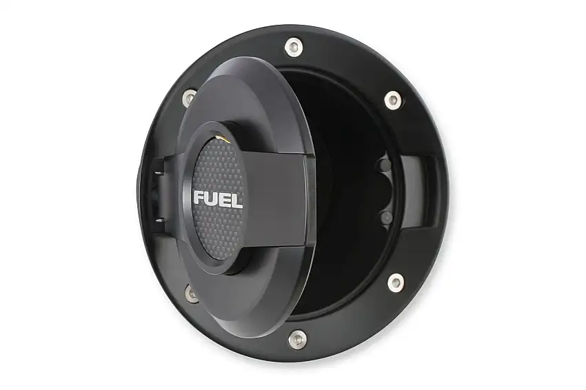 Fuel Door Assembly All Black fits Dodge Challenger 2008-20 Drake MO-210001-BLACK