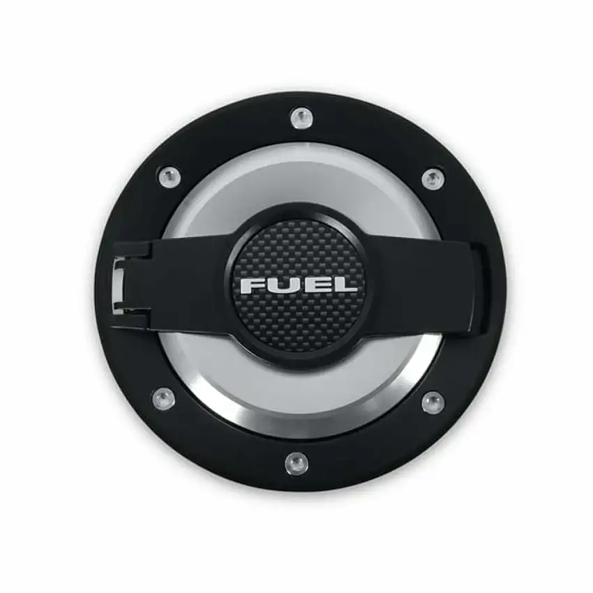 Fuel Door Assembly Aluminum Blck fits Dodge Challenger 2008-2020 Drake MO-210001