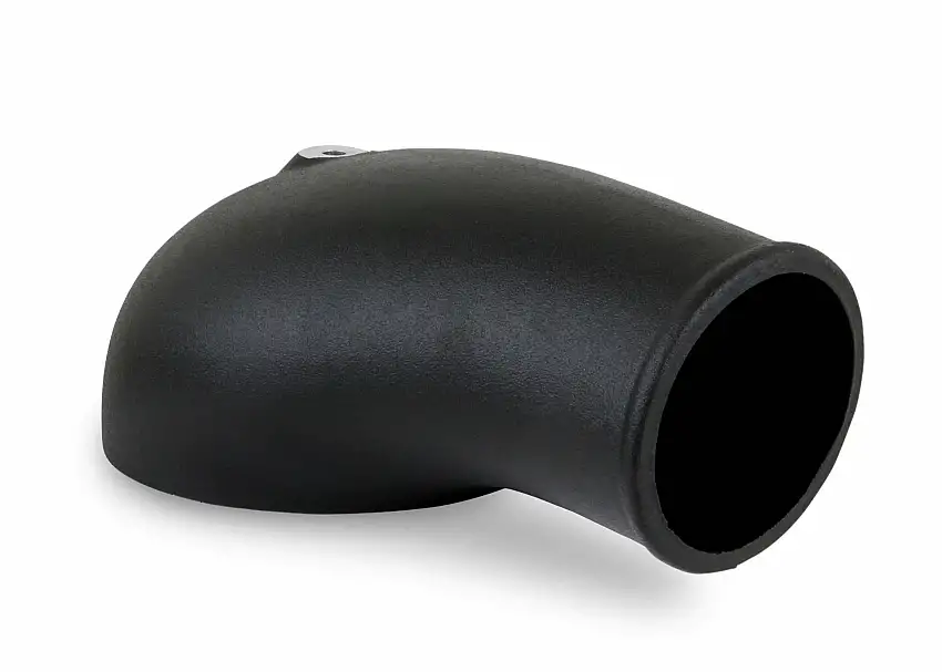 Holley 120-232 - Engine Air Intake Adapter 120-232; Black Cast Aluminum Plenum Adapter