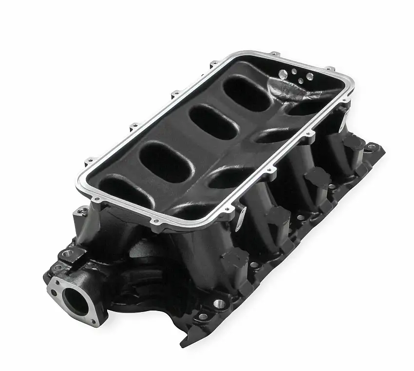 Holley Black 351W Ford Hi-Ram Carbureted Manifold Base - 300-243BK