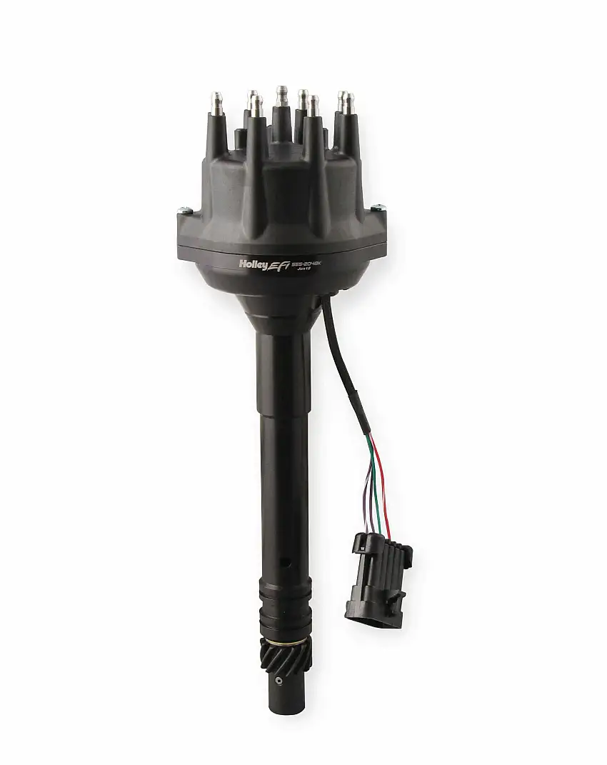 Holley EFI Dual Sync SBC/BBC Distributor, Black - 565-200BK