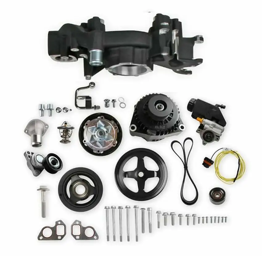 Holley Mid-Mount Race Accessory System-Black Finish - 20-186BK
